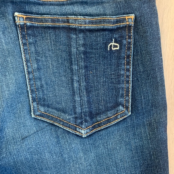 RAG & BONE Dark Wash Mid- Rise Skinny Denim - Picture 5 of 5